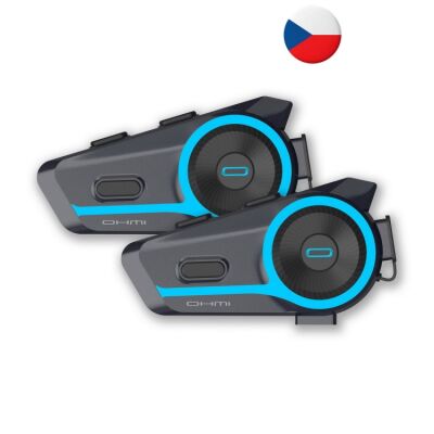Asmax OHMI D9 Bluetooth-6 Clip Interkom DUO na motocykl